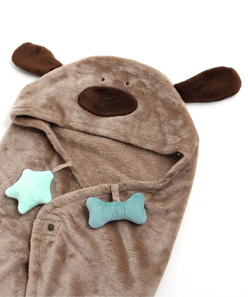 BREEZE（ブリーズ）の「アニマルバギーウォーマー（おくるみ・キッズ・ブルー/ブラウン/ピンク・80）」の12枚目の写真