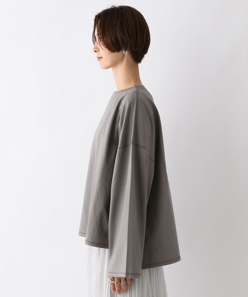 LEPSIM(レプシィム)の「ワイドスリーブロンT 963305(Tシャツ/カットソー・レディース・ブラウン/アイボリー/ベージュ・FREE)」の20枚目の写真