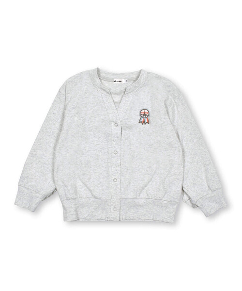 Noeil aime BeBe(ノイユエイムベベ)の「袖フリルカーディガン(90~130cm)(カーディガン/ボレロ・キッズ・オフホワイト/ブラウン・120cm/130cm/110cm/90cm/100cm)」の9枚目の写真