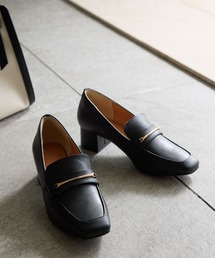 GLOBAL WORK | らくっションヒールローファー/962920(ローファー)