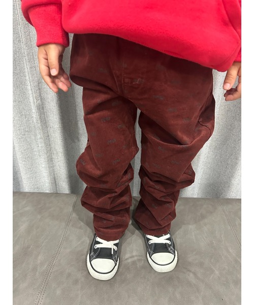 Moujonjon(ムージョンジョン)の「コーデュロイロゴ10分丈パンツ(その他パンツ・キッズ・ベージュ/ブラウン・140/90/130/110/120/100)」の1枚目の写真