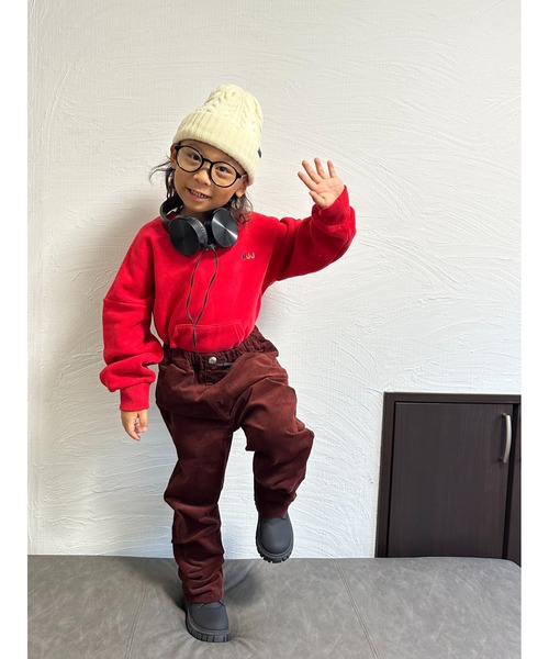 Moujonjon(ムージョンジョン)の「コーデュロイロゴ10分丈パンツ(その他パンツ・キッズ・ベージュ/ブラウン・140/90/130/110/120/100)」の19枚目の写真