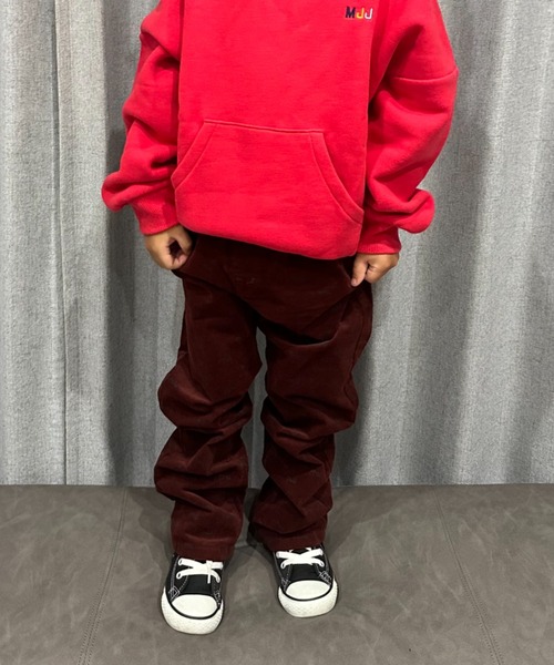 Moujonjon(ムージョンジョン)の「コーデュロイロゴ10分丈パンツ(その他パンツ・キッズ・ベージュ/ブラウン・140/90/130/110/120/100)」の3枚目の写真