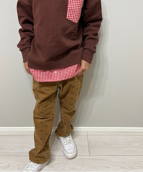 Moujonjon(ムージョンジョン)の「コーデュロイロゴ10分丈パンツ(その他パンツ・キッズ・ベージュ/ブラウン・140/90/130/110/120/100)」の11枚目の写真