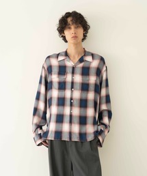 Rayon ombre check shirts / レーヨンオンブレチェックシャツ