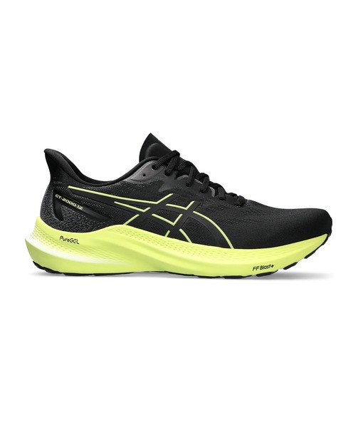 ASICS（アシックス）の「GT-2000 12 / メンズ / スタンダート（スニーカー・メンズ・ブラック×イエロー・25.5/27.5/28/28.5/26.5/26/27/25）」の5枚目の写真
