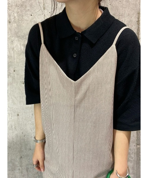 Right-on(ライトオン)の「【HONEYSUCKLE ROSE】キャミワンピース(ワンピース・レディース・ホワイト×カーキブラウン/ブラック・M-L)」の22枚目の写真