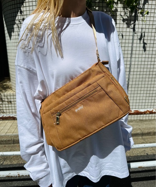 anello（アネロ）の「anello GRANDE / グリッター　多収納ショルダー / GTC4132Z（トートバッグ・レディース・ベージュ系その他/ブラック/ライトグレー/ネイビー・ONESIZE）」の3枚目の写真