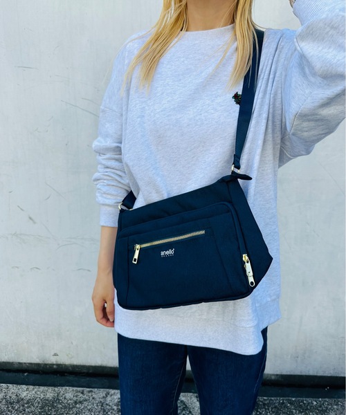 anello（アネロ）の「anello GRANDE / グリッター　多収納ショルダー / GTC4132Z（トートバッグ・レディース・ベージュ系その他/ブラック/ライトグレー/ネイビー・ONESIZE）」の9枚目の写真