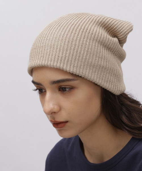 LAKOLE（ラコレ）の「アゼニットワッチ / 974089（ニットキャップ/ビーニー・レディース・ブラック/グレー/ベージュ・FREE）」の3枚目の写真