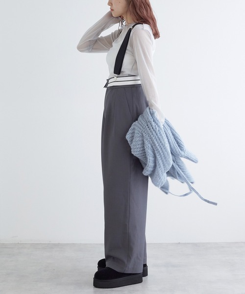 w closet（ダブルクローゼット）の「ラメメッシュプルオーバー（Tシャツ/カットソー・レディース・キナリ/グレー/オフホワイト・FREE）」の8枚目の写真