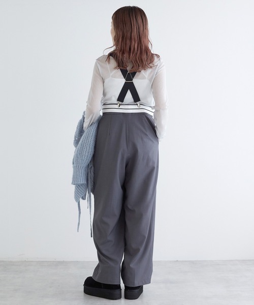 w closet（ダブルクローゼット）の「ラメメッシュプルオーバー（Tシャツ/カットソー・レディース・キナリ/グレー/オフホワイト・FREE）」の9枚目の写真