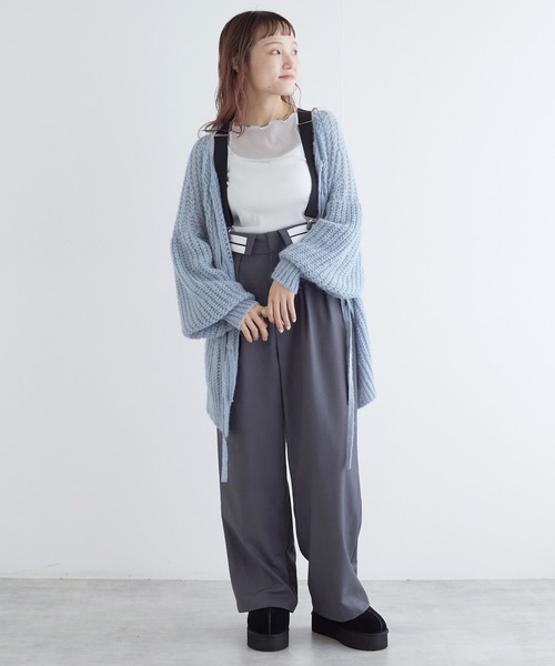 w closet（ダブルクローゼット）の「ラメメッシュプルオーバー（Tシャツ/カットソー・レディース・キナリ/グレー/オフホワイト・FREE）」の12枚目の写真