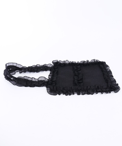 WC（ダブル シー）の「シアーフリルトートバッグ（トートバッグ・レディース・ピンク/ホワイト/ブラック・FREE）」の18枚目の写真