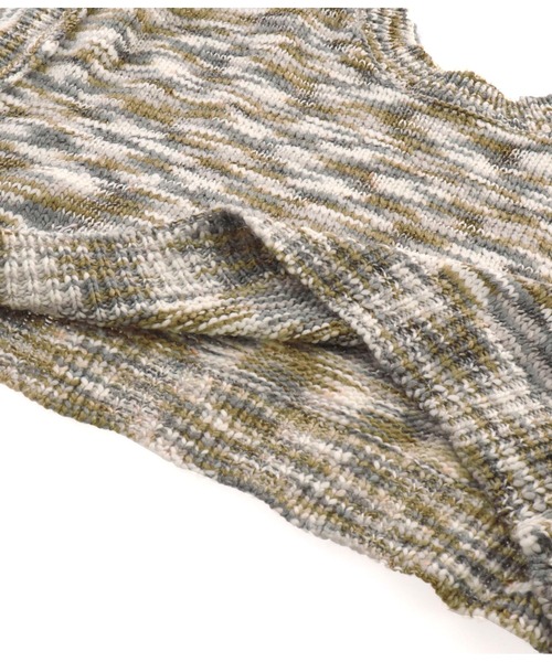 anap mimpi（アナップミンピ）の「アーム切替クロップド丈MIXスラブニット（ニット/セーター・レディース・グレー/ピンク・FREE）」の14枚目の写真