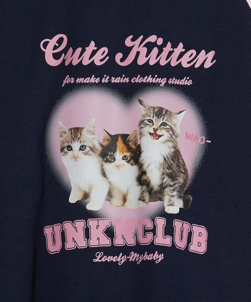 Chick（チック）の「▲キャットリンガーTシャツ（Tシャツ/カットソー・レディース・ピンク・M/L）」の6枚目の写真