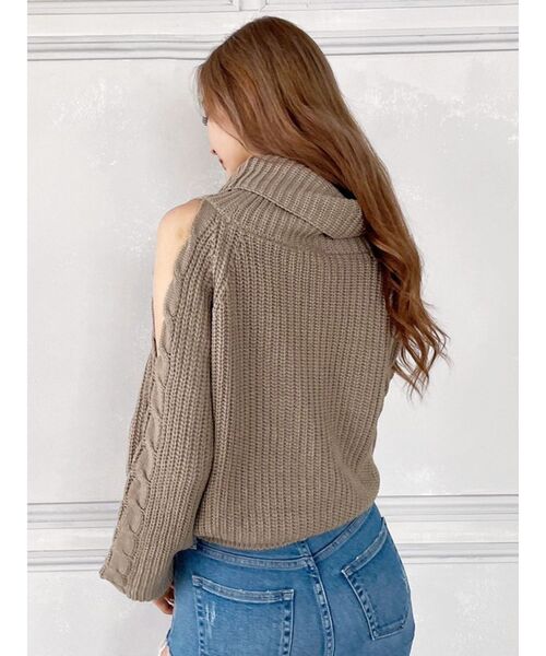 GYDA(ジェイダ)の「オフタートルオフショルニットトップス(ニット/セーター・レディース・ベージュ/オフホワイト/ダークオレンジ・FREE)」の20枚目の写真