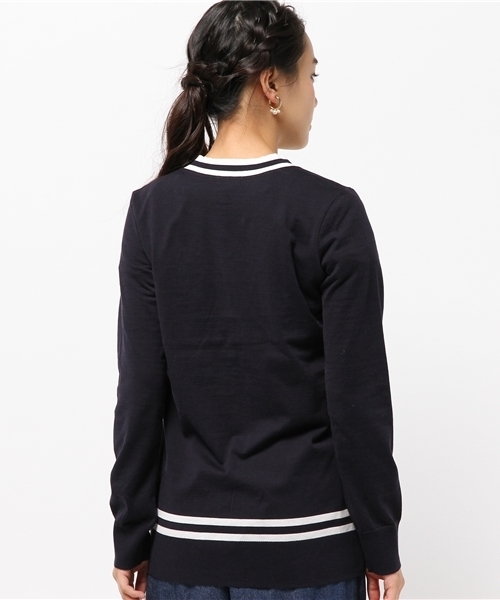 MACKINTOSH PHILOSOPHY（ﾏｯｷﾝﾄｯｼｭ ﾌｨﾛｿﾌｨｰ）の「【ウォッシャブル】ガスコットンVネックニットカーディガン（カーディガン/ボレロ・レディース・ネイビー/ワイン/ブラウン系その他/ダークネイビー・38）」の11枚目の写真