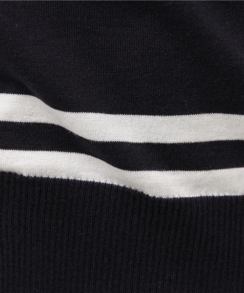 MACKINTOSH PHILOSOPHY（ﾏｯｷﾝﾄｯｼｭ ﾌｨﾛｿﾌｨｰ）の「【ウォッシャブル】ガスコットンVネックニットカーディガン（カーディガン/ボレロ・レディース・ネイビー/ワイン/ブラウン系その他/ダークネイビー・38）」の9枚目の写真