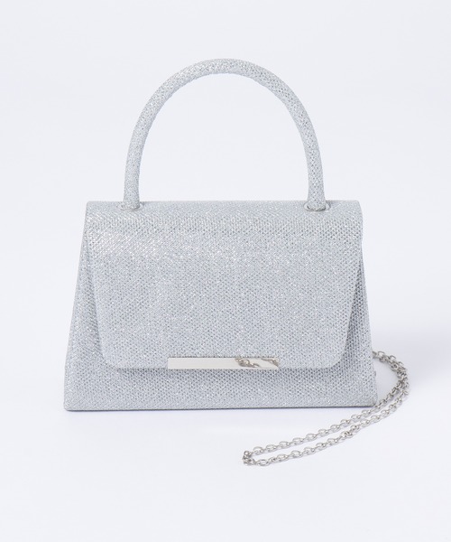 SETUP7（セットアップセブン）の「【SETUP7】2WAYショルダーチェーン付きオケージョンバッグ ラメパーティーバッグ KNF049（ハンドバッグ・レディース・シルバー/ブラック/ゴールド・FREE）」の20枚目の写真