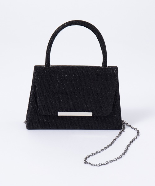 SETUP7（セットアップセブン）の「【SETUP7】2WAYショルダーチェーン付きオケージョンバッグ ラメパーティーバッグ KNF049（ハンドバッグ・レディース・シルバー/ブラック/ゴールド・FREE）」の11枚目の写真