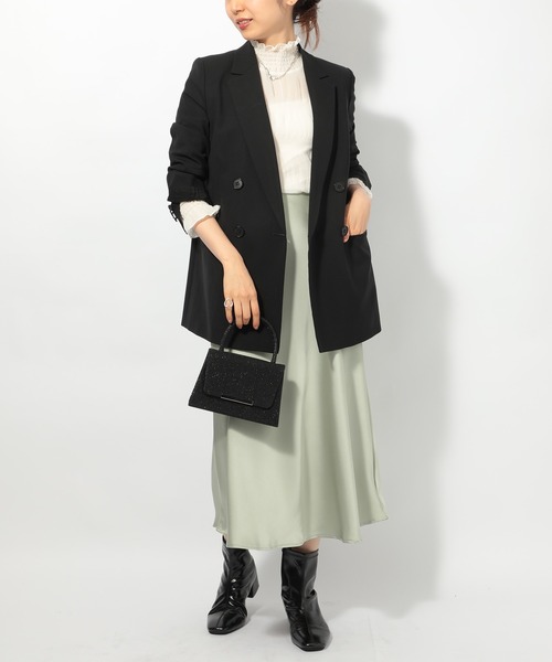 SETUP7（セットアップセブン）の「【SETUP7】2WAYショルダーチェーン付きオケージョンバッグ ラメパーティーバッグ KNF049（ハンドバッグ・レディース・シルバー/ブラック/ゴールド・FREE）」の8枚目の写真