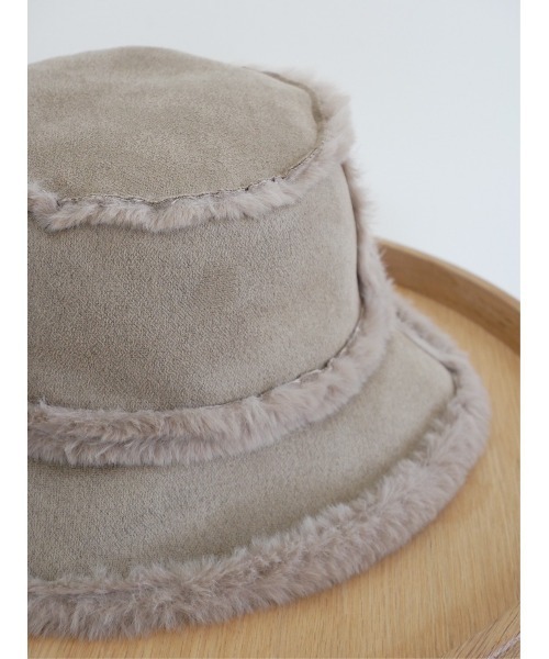 TRUNC（トランクエイティーエイト）の「2WAY Mouton Backet Hat（ハット・レディース・グレイッシュベージュ・FREE）」の14枚目の写真