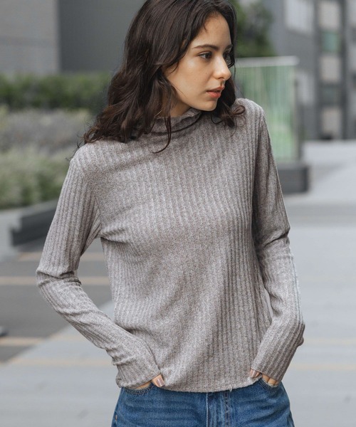 LAKOLE(ラコレ)の「モールドリブニットソー / 987987(ニット/セーター・レディース・アイボリー/グレー/ブラック/イエロー・MEDIUM/SMALL)」の9枚目の写真