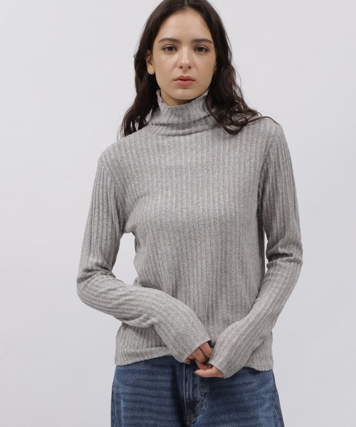 LAKOLE(ラコレ)の「モールドリブニットソー / 987987(ニット/セーター・レディース・アイボリー/グレー/ブラック/イエロー・MEDIUM/SMALL)」の18枚目の写真