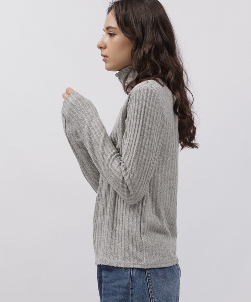 LAKOLE(ラコレ)の「モールドリブニットソー / 987987(ニット/セーター・レディース・アイボリー/グレー/ブラック/イエロー・MEDIUM/SMALL)」の19枚目の写真