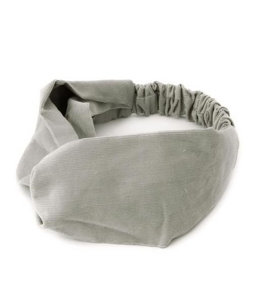 green label relaxing（グリーンレーベルリラクシング）の「CB クロスターバン◆（ヘアバンド・レディース・ライトグレー/ブラウン/クリーム/ダークグリーン・フリー）」の2枚目の写真