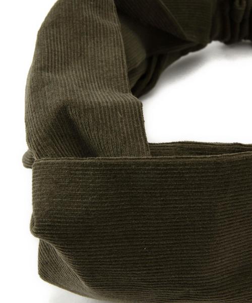 green label relaxing（グリーンレーベルリラクシング）の「CB クロスターバン◆（ヘアバンド・レディース・ライトグレー/ブラウン/クリーム/ダークグリーン・フリー）」の5枚目の写真