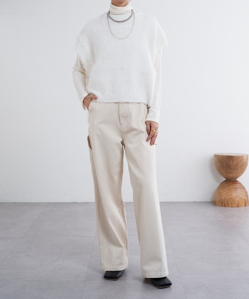 SHENERY（シーナリー）の「起毛ニットベスト（ベスト・レディース・オフホワイト/グレー/ブラック・FREE）」の13枚目の写真