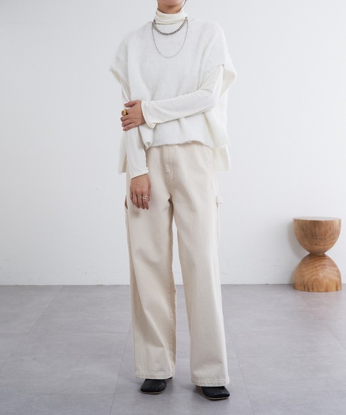 SHENERY（シーナリー）の「起毛ニットベスト（ベスト・レディース・オフホワイト/グレー/ブラック・FREE）」の14枚目の写真