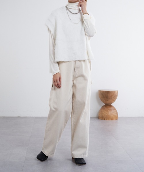 SHENERY（シーナリー）の「起毛ニットベスト（ベスト・レディース・オフホワイト/グレー/ブラック・FREE）」の15枚目の写真