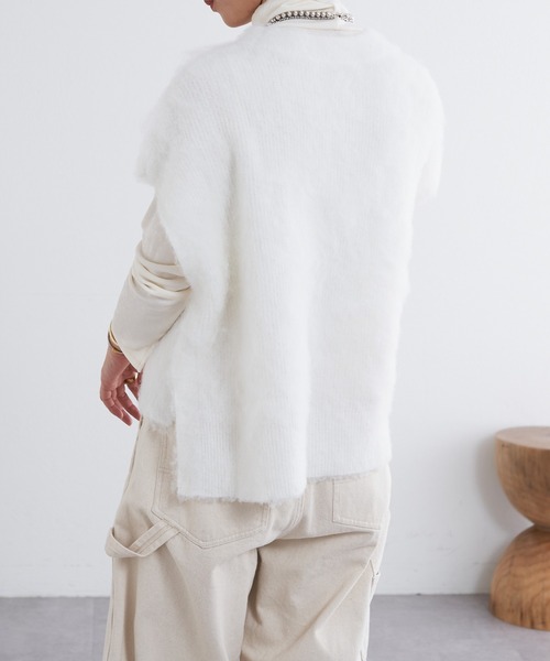 SHENERY（シーナリー）の「起毛ニットベスト（ベスト・レディース・オフホワイト/グレー/ブラック・FREE）」の11枚目の写真