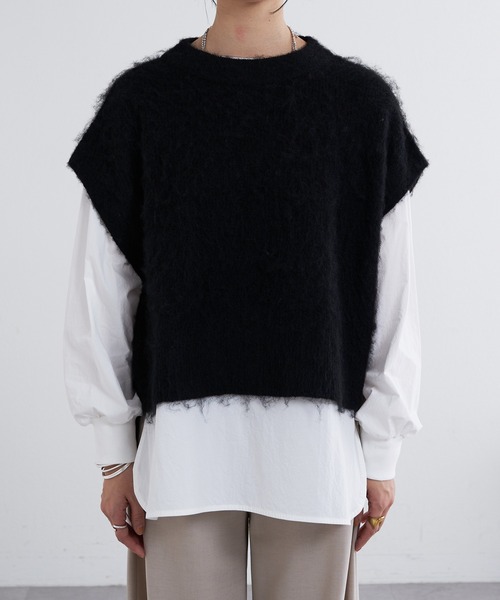 SHENERY（シーナリー）の「起毛ニットベスト（ベスト・レディース・オフホワイト/グレー/ブラック・FREE）」の22枚目の写真