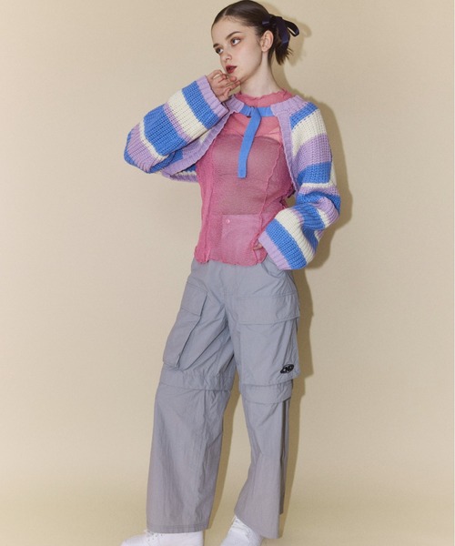 Candy Stripper（キャンディストリッパー）の「DAZZLE LAME MESH トップス（その他トップス・レディース・ピンク/ブラック/オフホワイト・2）」の6枚目の写真