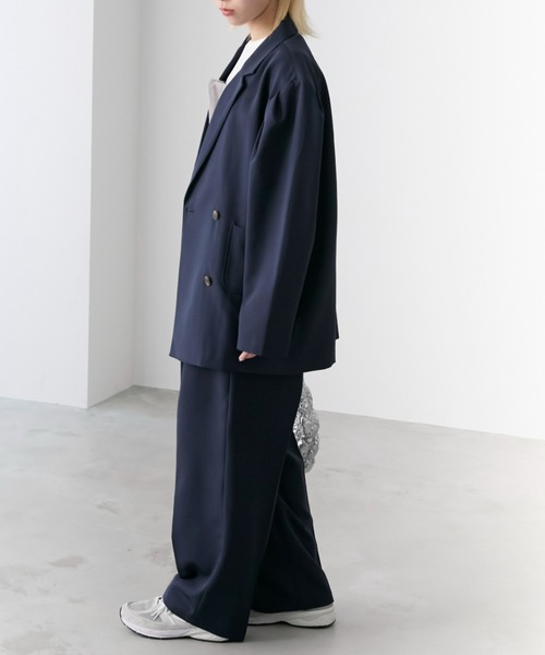 forksy.】パワーショルダーダブルジャケット（テーラードジャケット