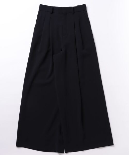 ROPE'（ロペ）の「【一部店舗限定】ダブルクロス2タックワイドパンツ（その他パンツ・レディース・オフホワイト/ネイビー・38）」の2枚目の写真