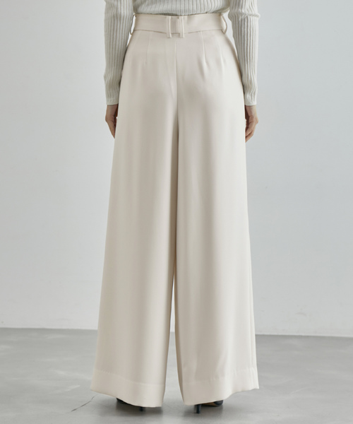 ROPE'（ロペ）の「【一部店舗限定】ダブルクロス2タックワイドパンツ（その他パンツ・レディース・オフホワイト/ネイビー・38）」の10枚目の写真
