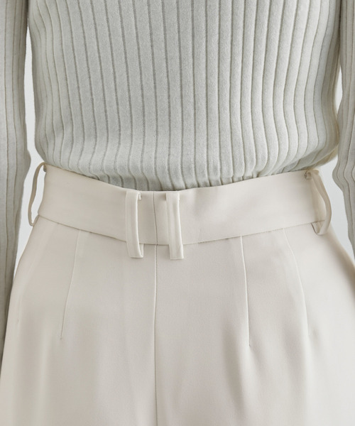 ROPE'（ロペ）の「【一部店舗限定】ダブルクロス2タックワイドパンツ（その他パンツ・レディース・オフホワイト/ネイビー・38）」の11枚目の写真