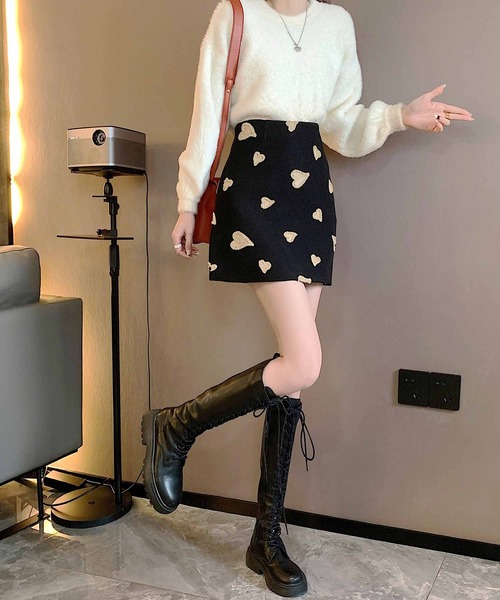 frunco(フランコ)の「ハートミニスカート(スカート・レディース・ブラック・MEDIUM)」の11枚目の写真