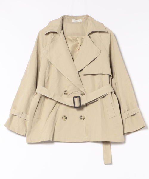 aimoha（アイモハ）の「トレンチジャケット（トレンチコート・レディース・カーキ/ブラック/ベージュ・FREE）」の12枚目の写真