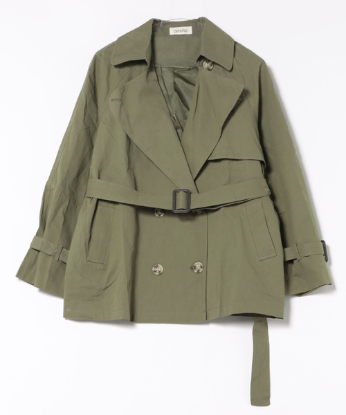 aimoha（アイモハ）の「トレンチジャケット（トレンチコート・レディース・カーキ/ブラック/ベージュ・FREE）」の13枚目の写真
