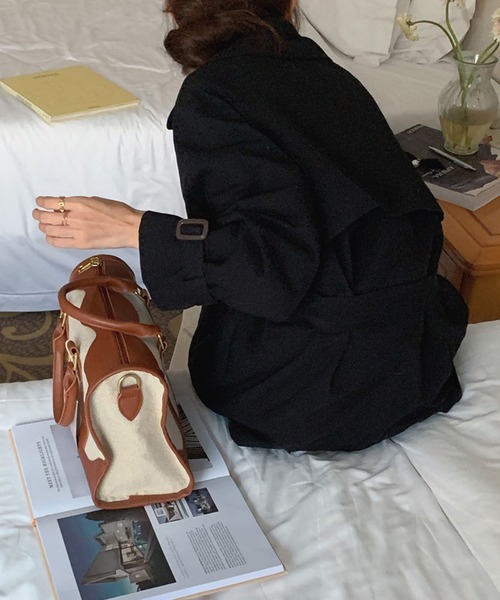 aimoha（アイモハ）の「トレンチジャケット（トレンチコート・レディース・カーキ/ブラック/ベージュ・FREE）」の20枚目の写真