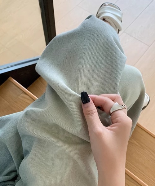 GEMEDA（ジェメダ）の「タックスーパーワイドデニムパンツ（デニムパンツ・レディース・ライトブルー/ブルー系その他/ベージュ/ホワイト・S/M/L）」の8枚目の写真