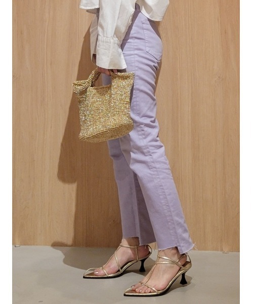 Mila Owen（ミラオーウェン）の「Tストラップサンダル（サンダル・レディース・ボルドー/ゴールド/ネイビー/ブラック・37/38/36）」の20枚目の写真