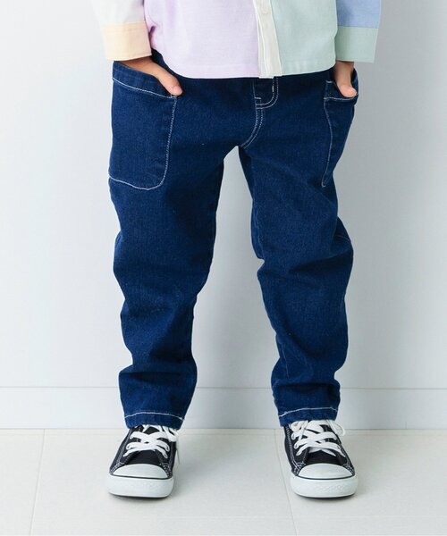 BREEZE（ブリーズ）の「【リンク】シェフパンツ（その他パンツ・キッズ・ベージュ/チャコール/チェック/インディゴブルー/ストライプ/その他10・80/90/100/110/120/130/140）」の3枚目の写真