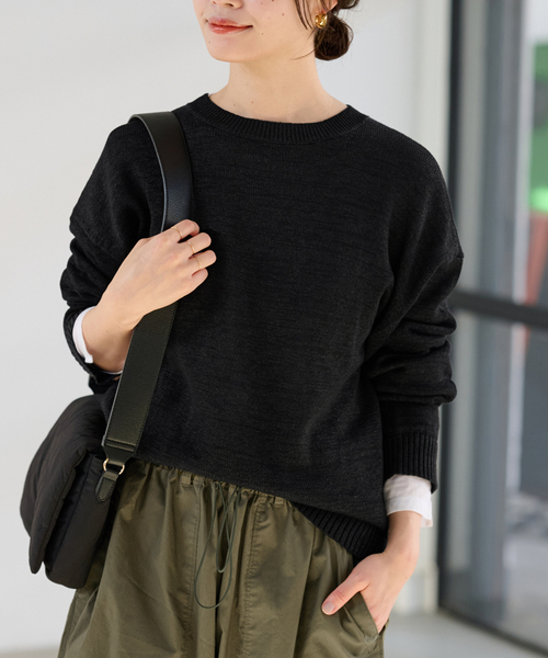 【FRAMeWORK】ウォッシャブルペーパーヤーンニット FRAMeWORK（フレームワーク）の「ウォッシャブルペーパーヤーン